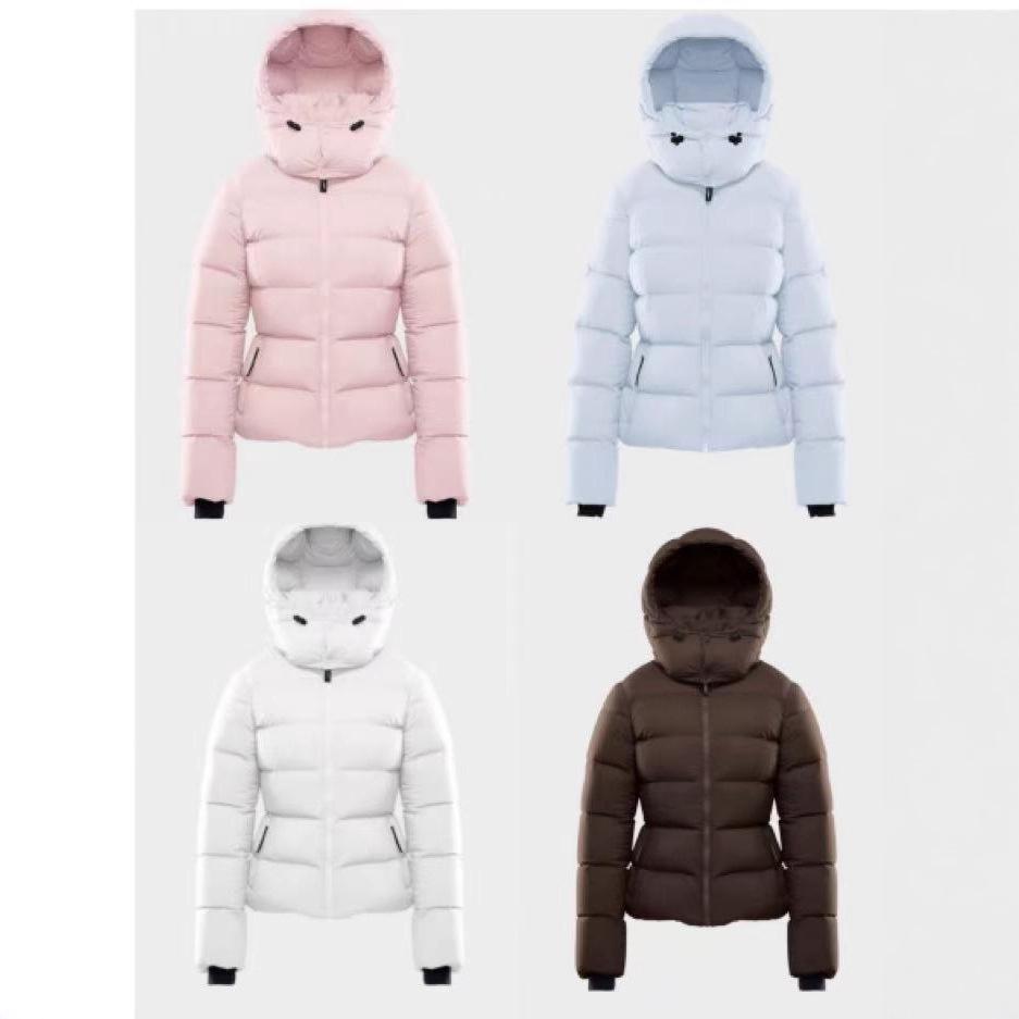 Aritzia winter new white goose down jacket hooded slim zipper warm commuter bread jacket women