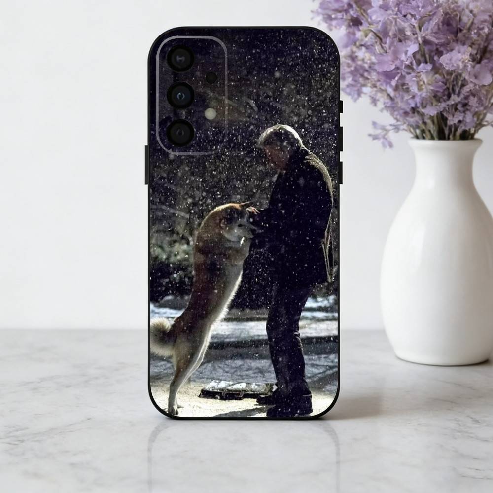 H-Hachi A D-Dog's T-Tale Film phone Case For Samsung Galaxy A73,A72,A71,A70,A53,A52,A51,Others Soft Black Shell