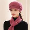 Шапка женская осенне-зимняя утепленная шапка модная защитная шапка для ушей плюшевая универсальная шерстяная шапка вязаная шапка