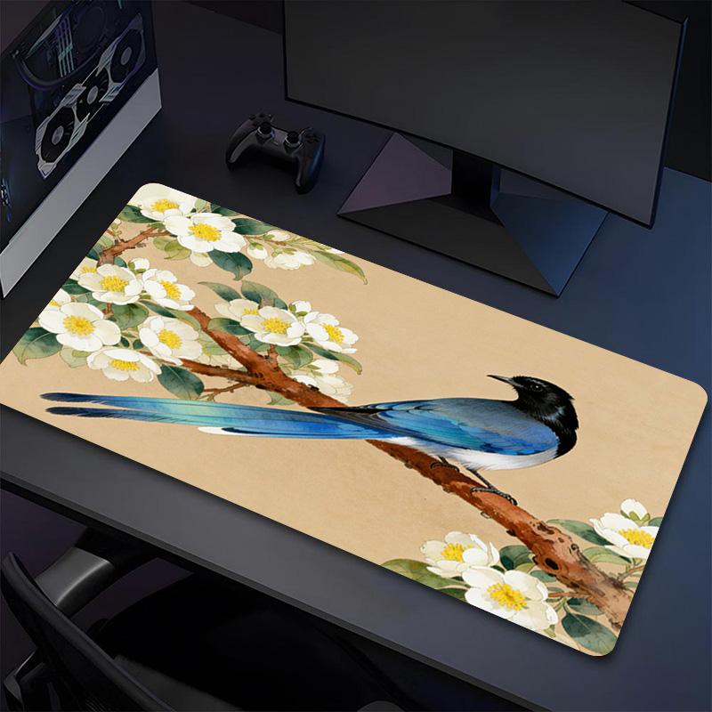 Игровой коврик для мыши Blue Bird XL Нескользящая резиновая основа Прошитый край Водонепроницаемый коврик для стола Для ПК Ноутбука Геймера Офиса Компьютерные аксессуары C927110