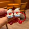 2 PCS Christmas Lovely Cartoon Girls Elastic Hair Bands Hair Accessories Children Hair Ties Baby Headwear