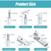 Bifold Door Track Kit, 2 Sets Bi-Fold Door Hardware Repair Kit Folding Doors Replacement Parts Includes Top Bottom Pivots, Bracket