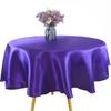 Round Satin Tablecloth For Christmas Wedding Birthday Party Banquet Home Dining Table Cover Decoration