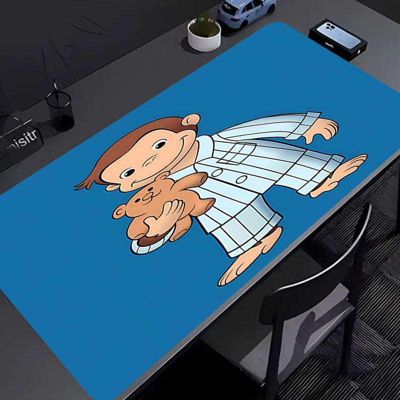 Curious George Mouse Pad - Non-Slip Rubber Base, Smooth Surface for Work,Gaming,Office,And Home Use, Desk Mouse Pad