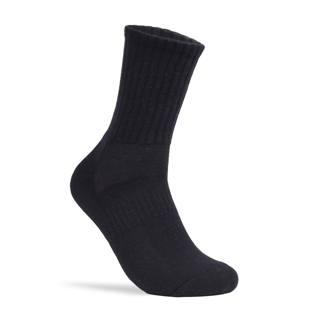 Unisex Crew Socks Terry Cushion Elastic Waist Deodorant Cotton Custom Logo Breathable Anti-Bacterial Athletic Sport