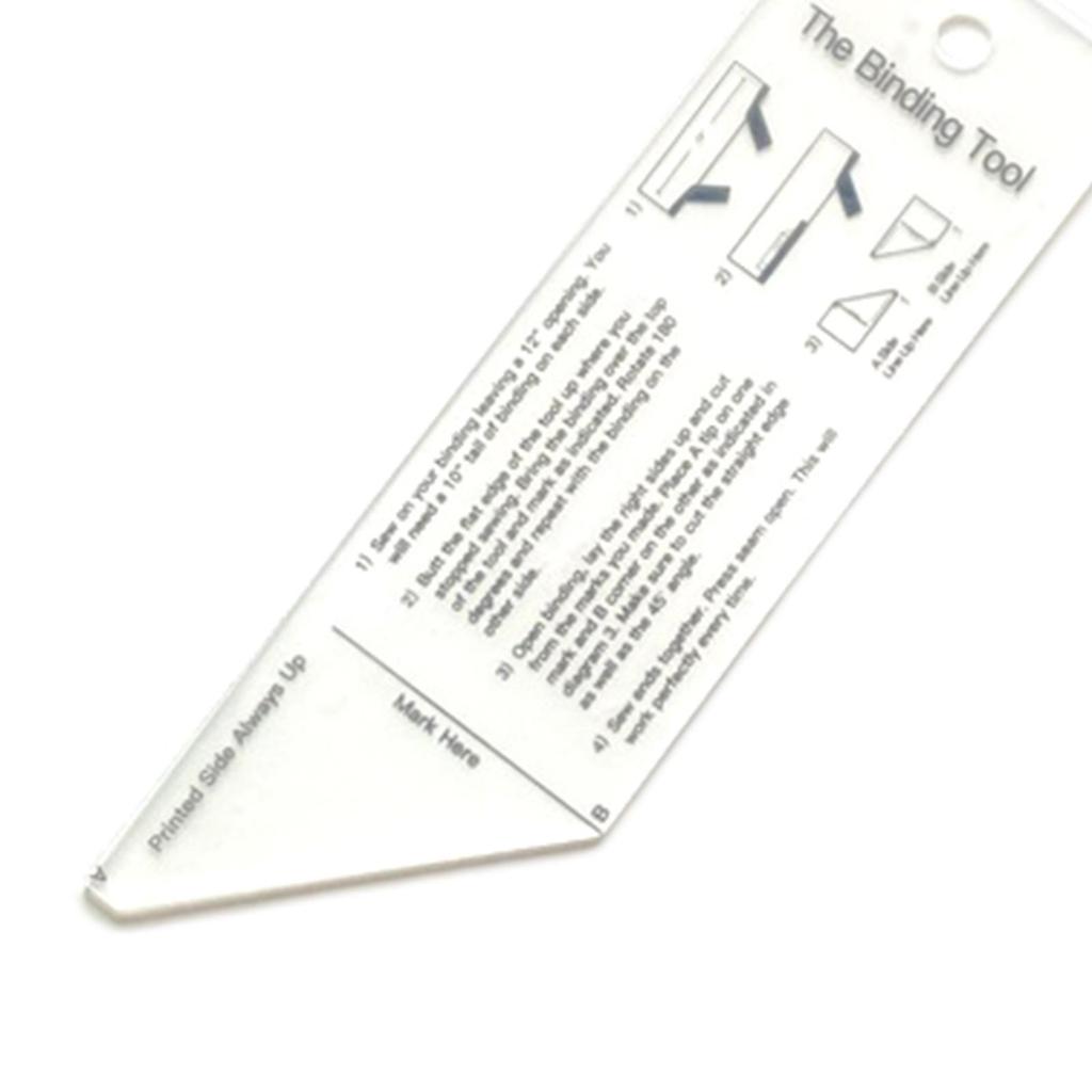 Quilt Binding Tool Quit Ruler for Sewing Quilting