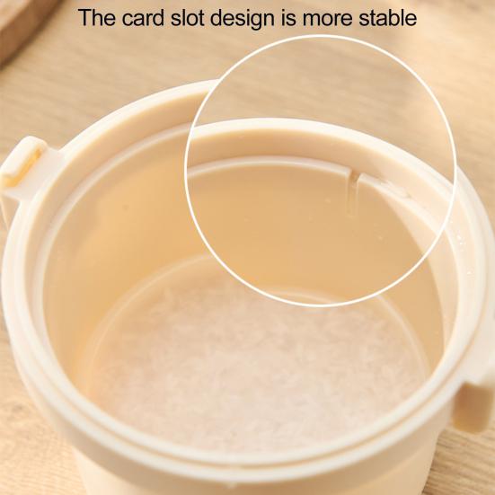 Микроволновая рисоварка пластиковая пароварка без бисфенола А с запирающейся крышкой для рассыпчатого риса 585 мл контейнер для овощей, пригодный для микроволновки