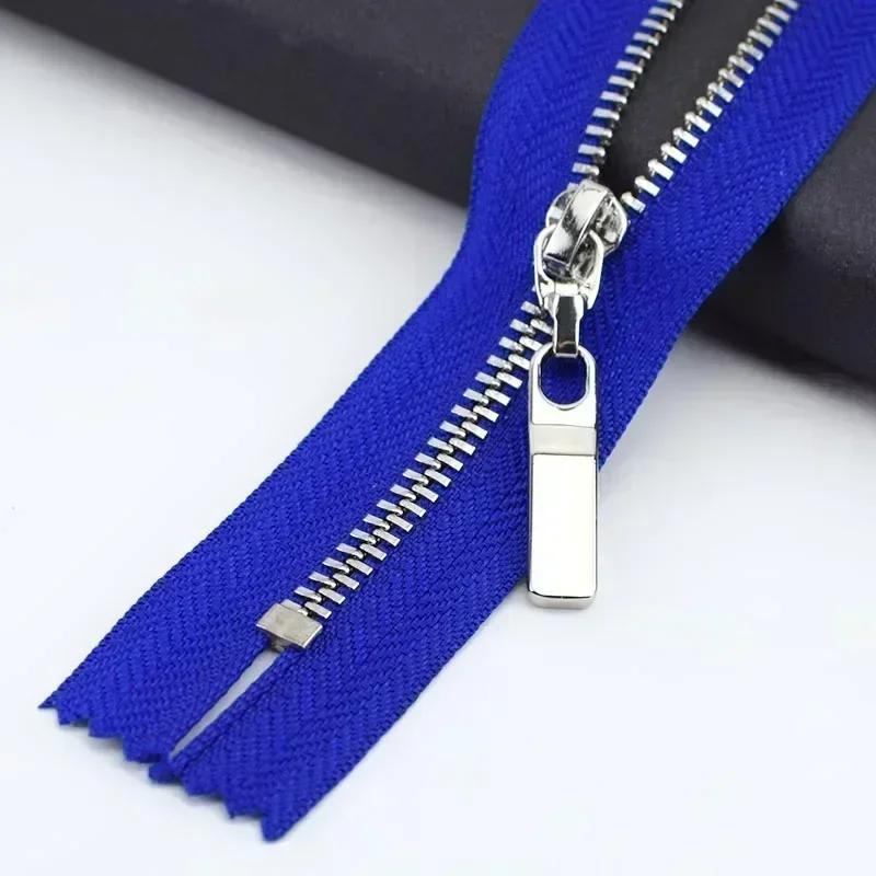 5/10 шт. №3 15-30 см Металлическая молния с закрытым концом для кошелька, сумочки, декоративная молния-застежка на одежду, карманы, аксессуар для шитья DIY