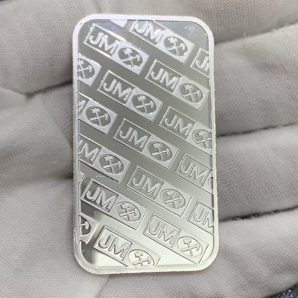 Коллекция прямоугольных монет с серебряным покрытием 'Cross Commemorative JM'