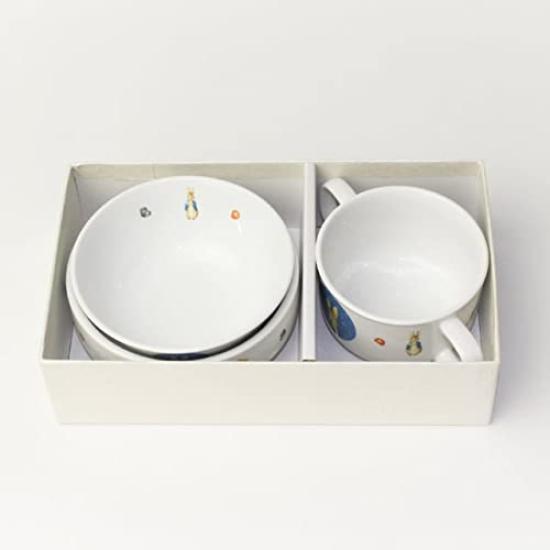 Фарфоровый маленький для риса и Классический Питер Кролик Идеально для младенцев и дошкольников Сделано в этом наборе из керамики Enver Mino идеально подходит для детского сада