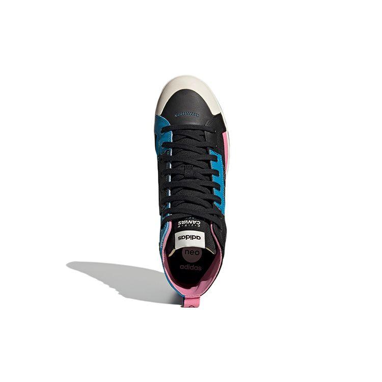 Adidas Улица Сезам X JF X Neo City Canvas Hi SSJF Ткань Кожа Удобные Повседневные Нескользящие Износостойкие Кроссовки Средней Высоты Унисекс Кроссовки GY2189