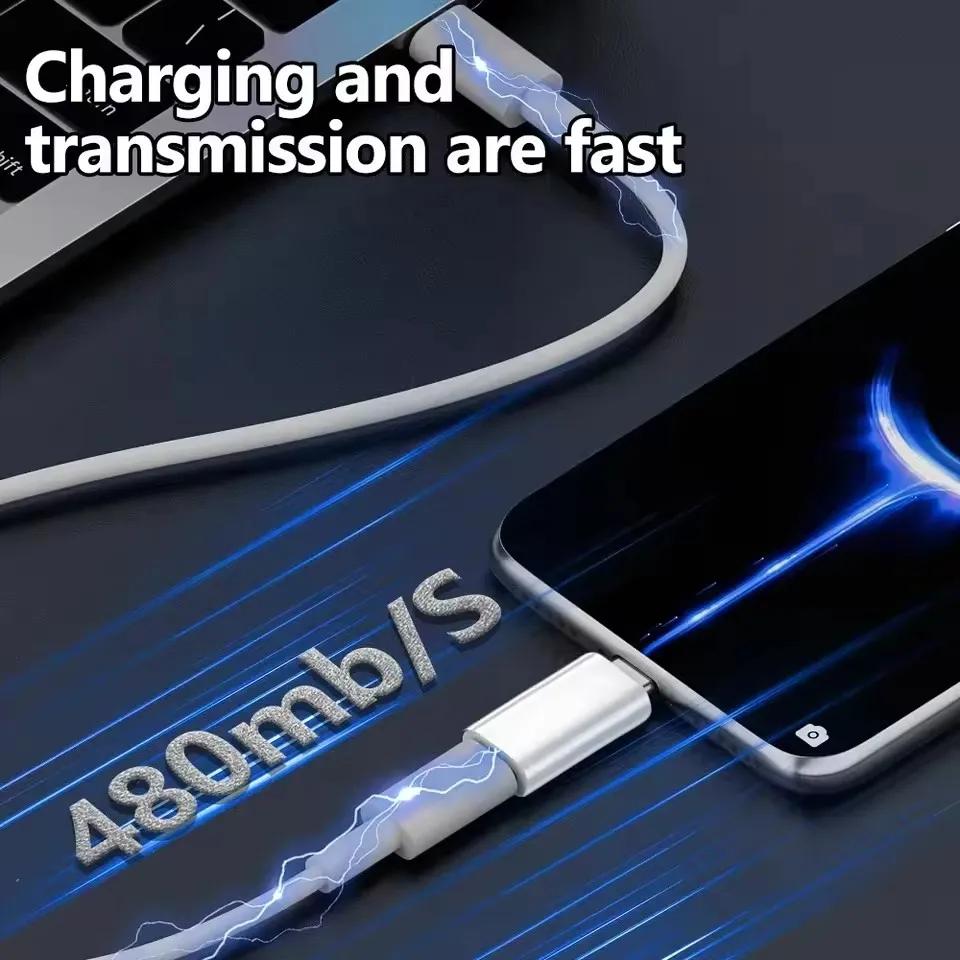 Xiaomi Адаптер для быстрой зарядки IOS на USB C Адаптер Lightning на Type C Конвертер для передачи данных USB C для iPhone 16 15 Samsung Google