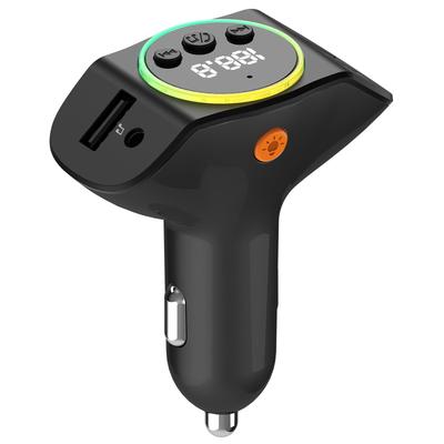 QISI FM-передатчик Bluetooth 5.3 Макс. 45 Вт Быстрая зарядка Автомобильное зарядное устройство
