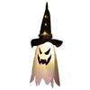 New Halloween Hat Ghost Bat Terrifying Atmosphere Creative Hanging Decoration Ghost House Scene Decoration LED Lamp Ghost House