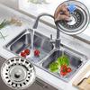 80-мм Крышка-сито для кухонной раковины, Старомодная корзина-фильтр, Замена, Фильтр-сетка из нержавеющей стали, Пробка для уловителя мусора
