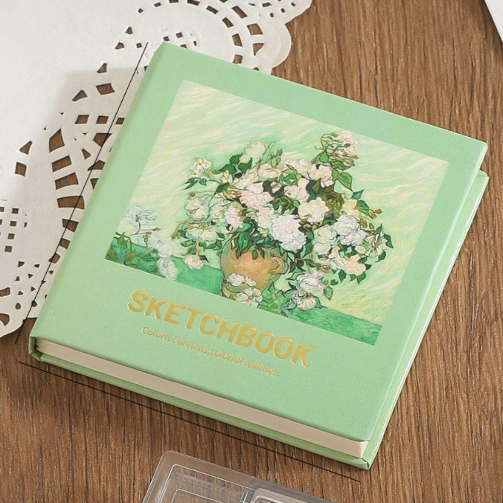 10/21 Grid Paint Pigment Box Mini Travel Painting Tray DIY Watercolor Paint Palette Outdoor