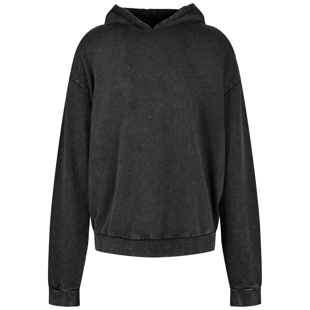 Build Your Brand Unisex Adult Acid Wash Oversized Hoodie