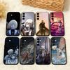 Чехол для телефона C-CLAYMORE Anime для Samsung A73, A21s, A22, A31, A32, A52, A53, A71, A80, Мягкий черный корпус