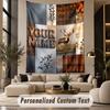 Forest Nature (103) Theme Custom Tapestry Personalized Custom Name Text Wall Hanging Tapestry Home Decor Background Cloth