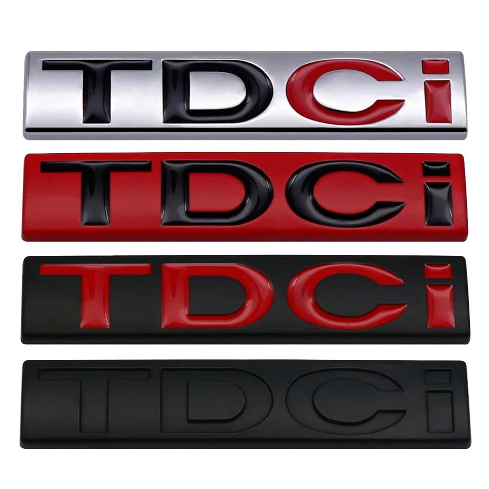 1fPc Metal TDCI Car Rear Trunk Badge Decal Letters Sticker For Ford S-MAX GALAXY Raptor Edge Fiesta Shelby EscapE FIGO KA