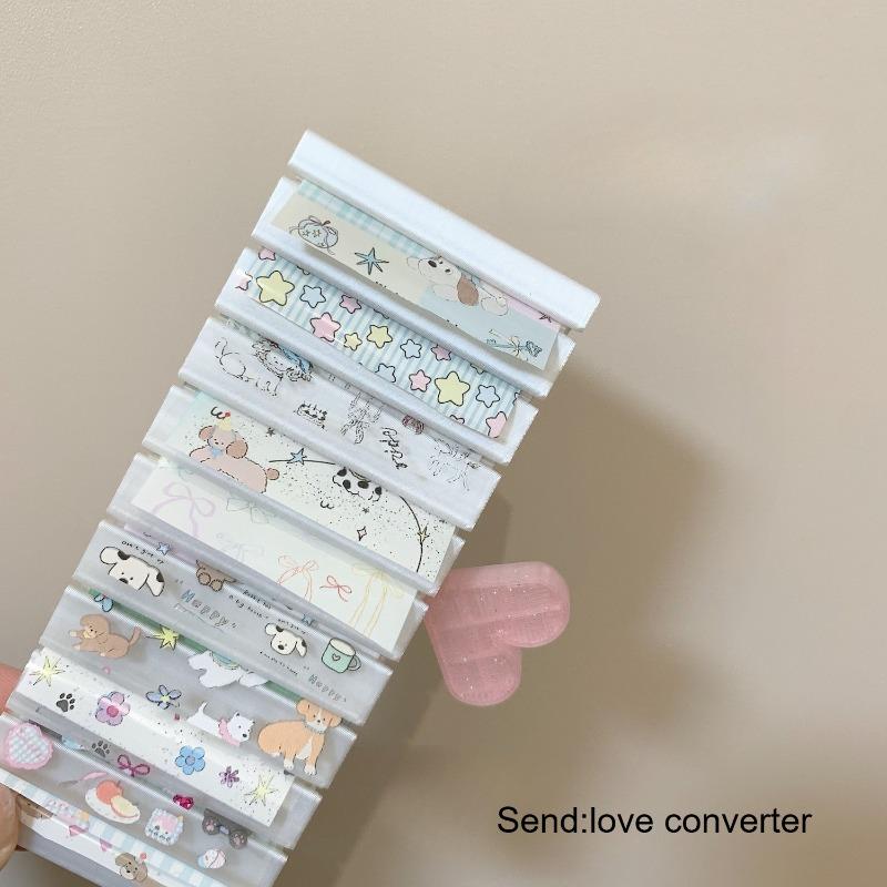 1/3pcs New Portable Cartoon Nail Art Transfer Paper Storage Box Display Stand Organizer Container Nail Salon Manicure Tool
