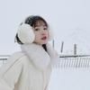 Корейские милые плюшевые зимние наушники для девочек - Защита от мороза и складной дизайн