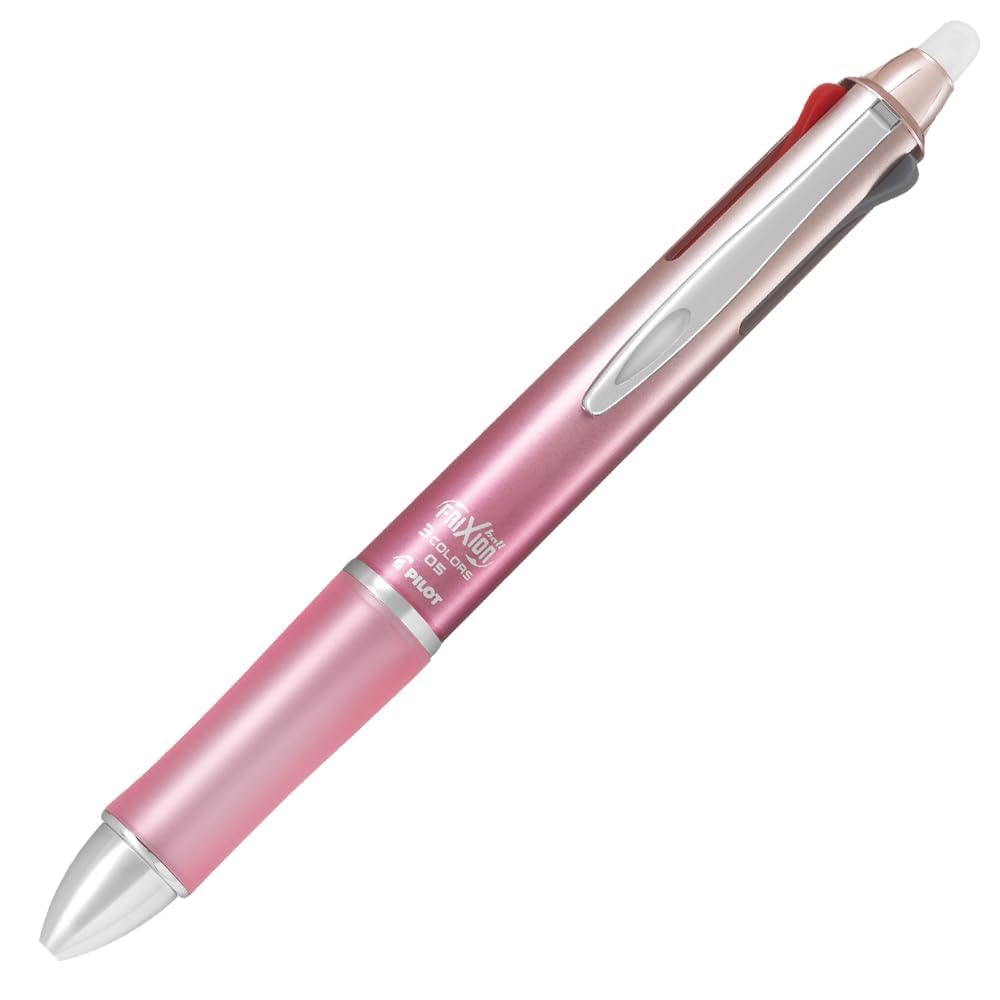 Pilot Ручка-роллер Frixion Ball 3 Metal, градиентная, LKFB150EFGRP, 0,5 мм, розовая,