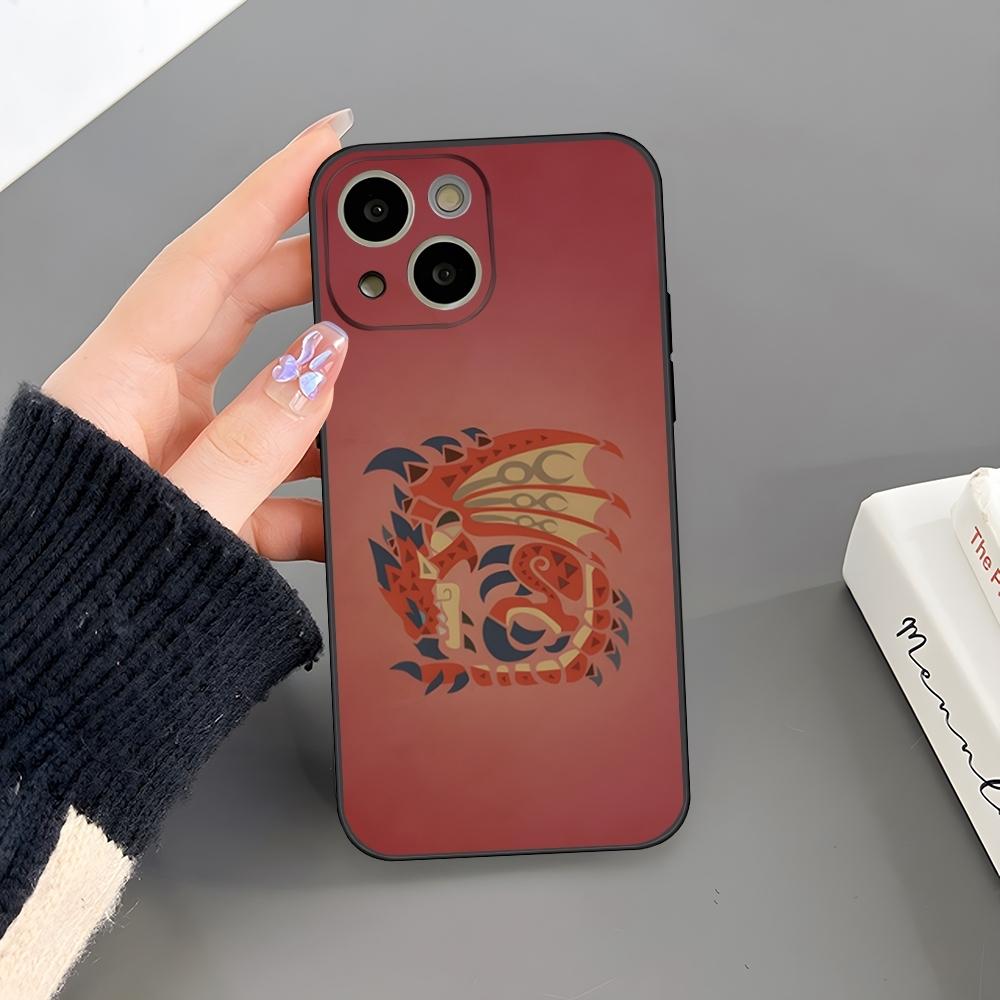 Чехол для телефона M-Monster Hunter Game для iPhone 17 Air 15 Pro Max 14 Pro 16 Plus 12 13 11 Xr X Xs 8 7 Plus Задняя крышка