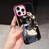 Чехол для мобильного телефона Overlord Albedo Jelly Двухслойный Розово-красный для iPhone 17 16 15 14 13 12 11 Air Pro Max Plus Защитный