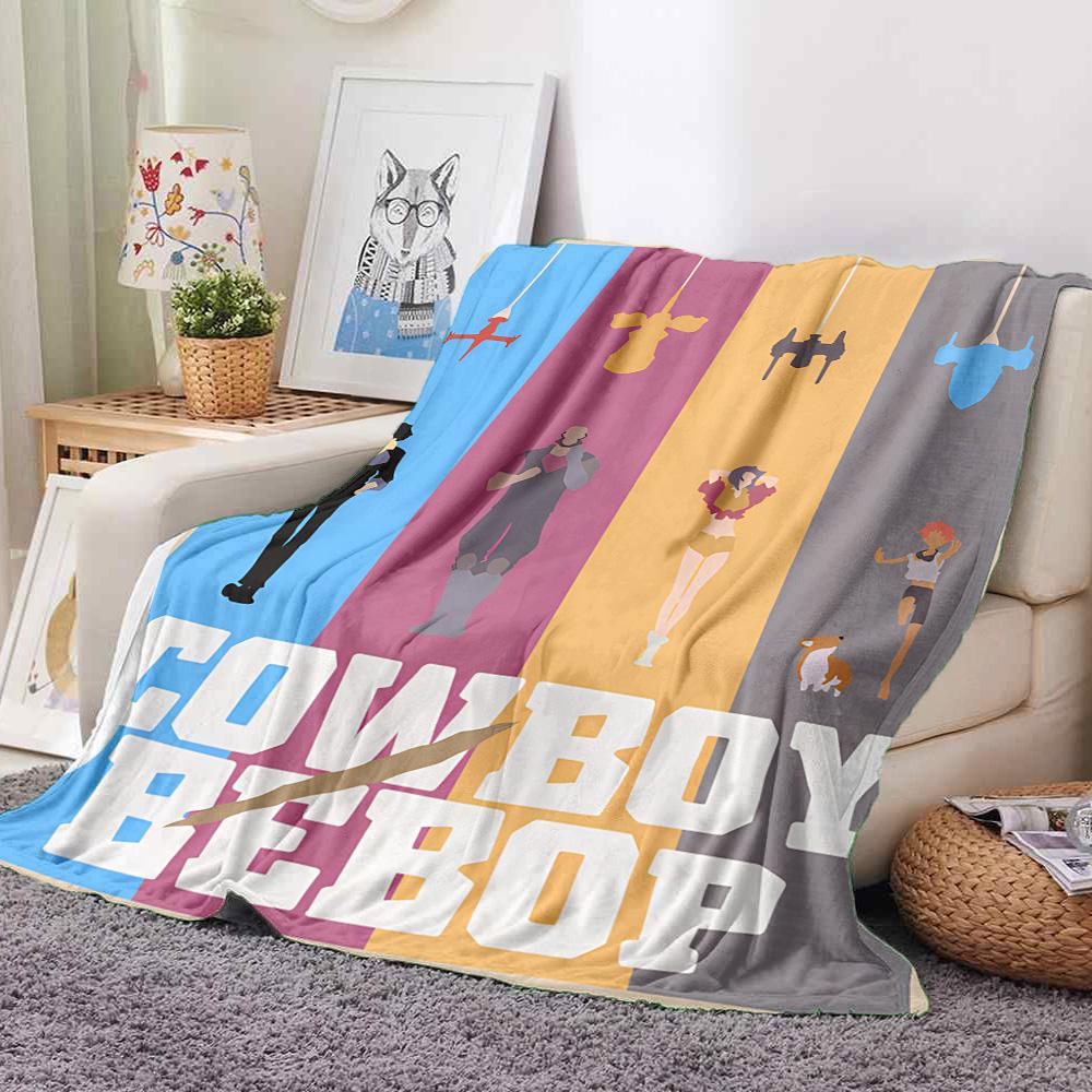 Cowboy Bebop Flannel Blanket Throw Blanket Soft Warm Sofa Bed Camping Car home Decor Unique Christmas Gift C930215