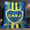 1PC Boca Football Club Printed Soft Flannel Blanket Throw for Adult Bedroom Living Room Sofa Camping Travel Fan gifts Christmas Gifts