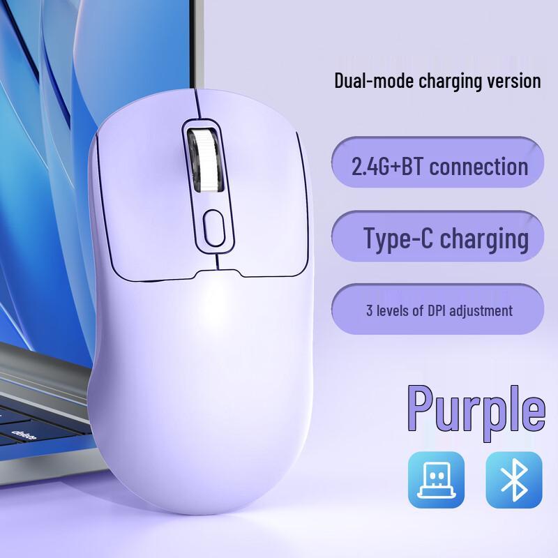 OLOEY Rechargeable Dual-Mode Silent Wireless Mouse