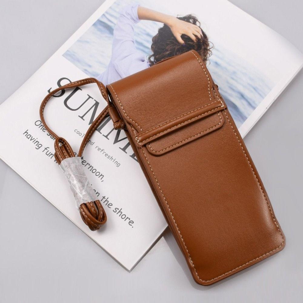 Сумка для очков из искусственной кожи, наплечная, чехол для очков ручной работы, сумка для хранения очков