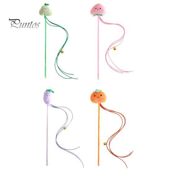 Игрушка-палочка для кошек, интерактивная устойчивая к укусам плюшевая палочка с мультяшными фруктами, палочка для кошек, привлекает внимание, игрушка-палочка для котенка, игрушка-палочка для игр