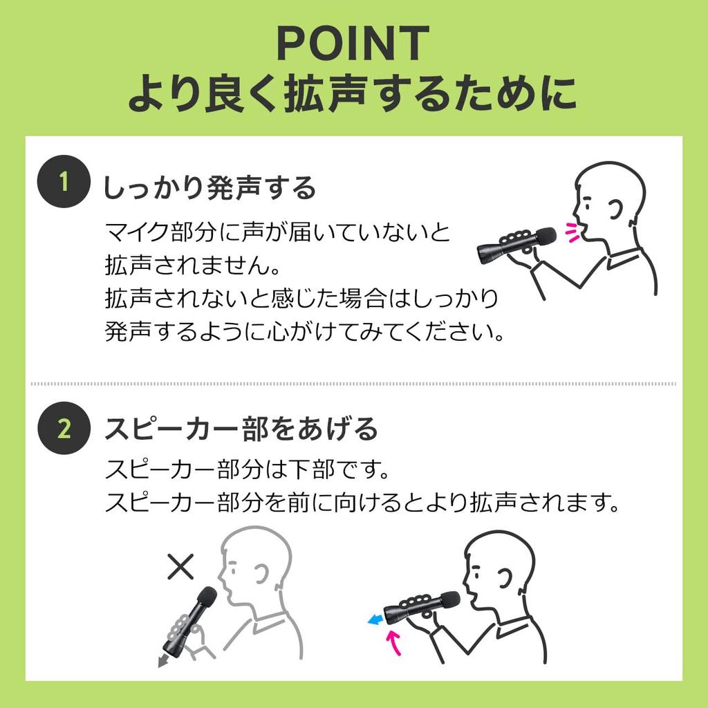 Sanwa Direct 400-SP098 Compact Integrated Speaker and Microphone with Bluetooth, 8W, Lightweight (220g), Includes Strap, Rechargeable