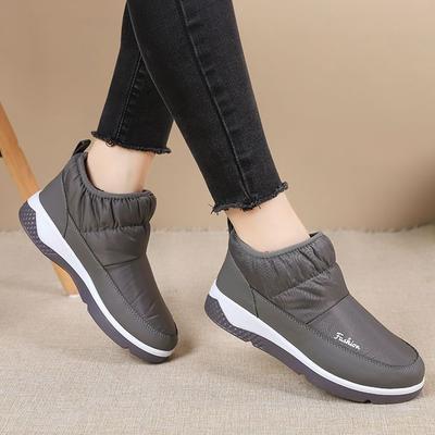 2025 Зимние хлопковые ботинки Новые спортивные сноубутсы Короткие голенища Нескользящая мягкая подошва Теплые повседневные ботинки