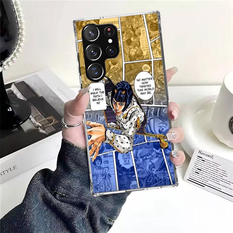 Приключение ДжоДжо Бруно Буччеллати Мягкий чехол для телефона Samsung Galaxy S22 S23 S24 S25 Edge S26 Ultra S20 FE S21 Plus + Fundas Coque