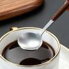 Кофейная ложка из нержавеющей стали с ручкой под дерево, Маленькая ложка для размешивания, Рустик-ложка для десерта и мороженого, Кухонный инструмент