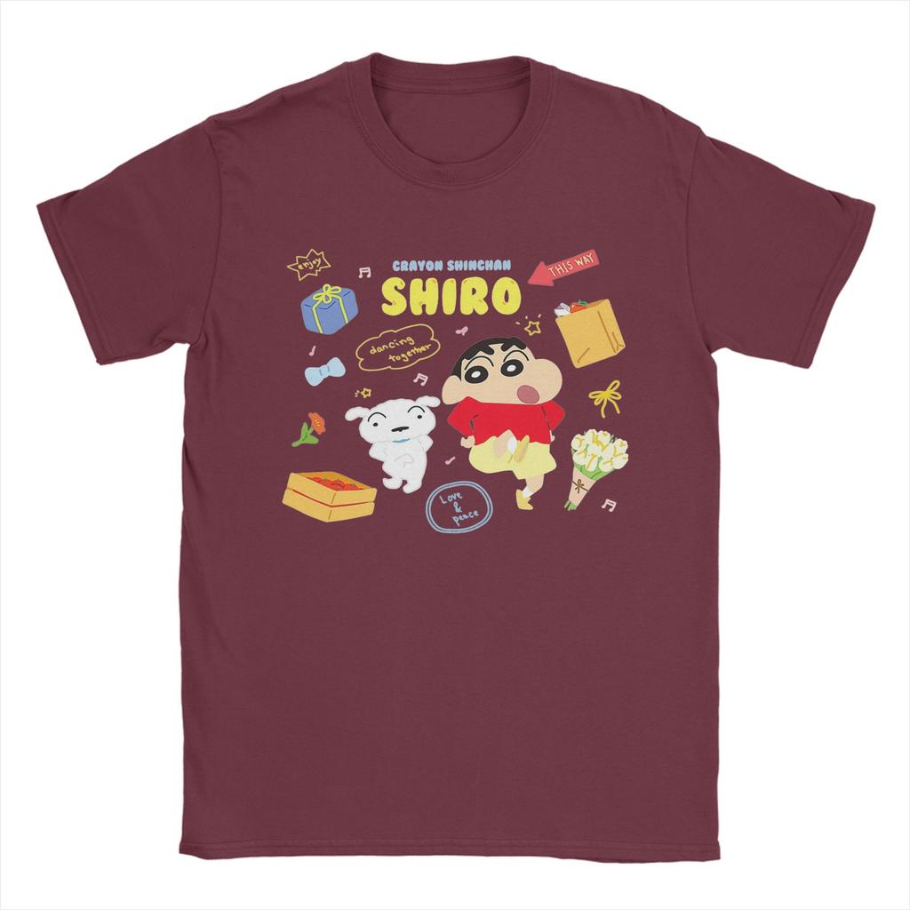 Crayons Shinchans T Shirt Unisex 100 Cotton Casual Tshirts O Neck Tee Shirt Short Sleeve Tops Gift Idea