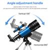 150x Астрономический телескоп 70 мм апертура Рефрактор Портативный туристический телескоп С адаптером для телефона Беспроводной пульт