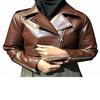 Women's & Girls 100% Real Soft Lambskin Leather, Cropped JACKET, Motor Biker Jacket, Motor Bolero Shrug, Celebrity Short Jacke, GIFT FOR HER