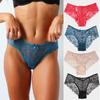 Lace Lingerie Underwear Panty Women Hollow Transparent Briefs