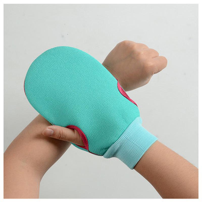 1 шт., отшелушивающее средство для душа, спа, двусторонняя перчатка для ванны, скраб для тела, рукавица для удаления омертвевшей кожи, волшебная перчатка для пилинга