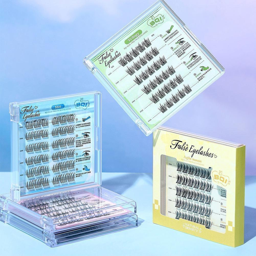 False Eyelashes Without Glue, Natural-looking False Eyelashes, 3D False Eyelashes Without Adhesive, Black Lashes With Strong Adhesion In 1 Second