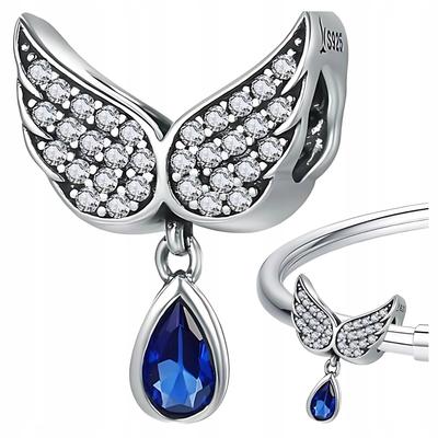 Charms Wings 925 Bead Pendant S925 Crystal Zirconia Beads