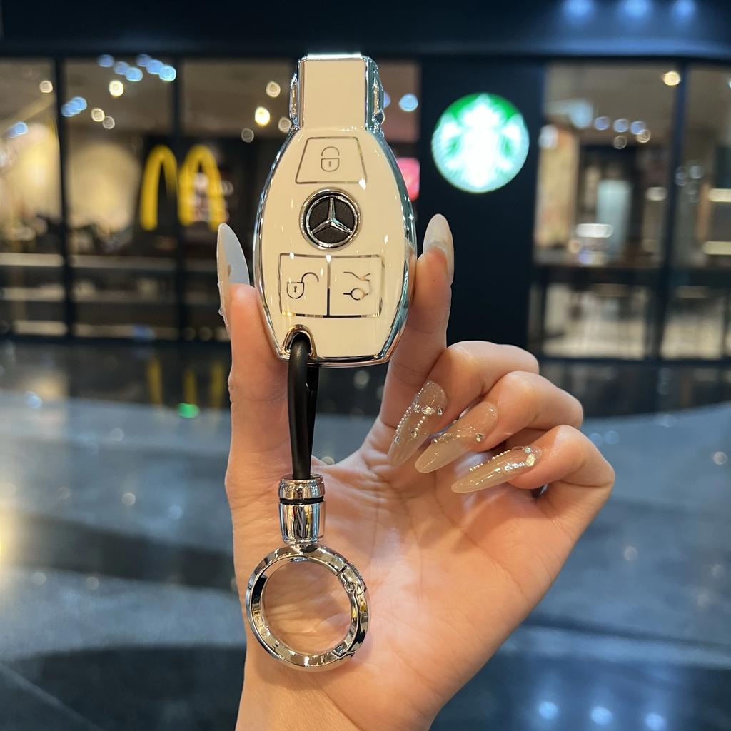 REE4 Car Key Case Cover Protector Shell for Mercedes Benz A B C E Class GLS GLA GLK GLC CLS CLA AMG W204 W205 W212 W463 W176
