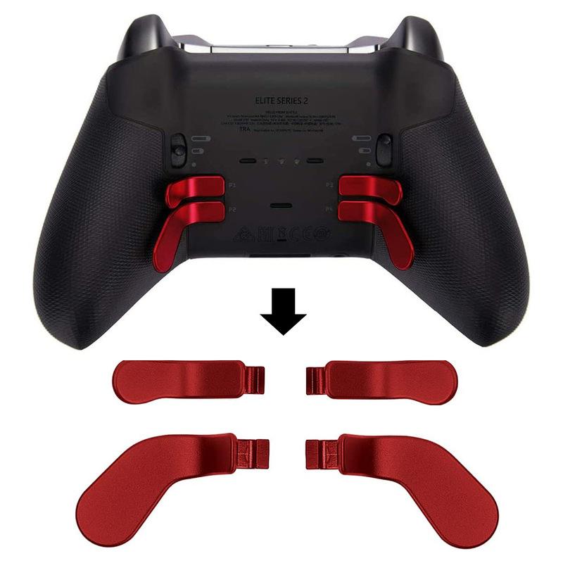 Для контроллера Xbox One Elite Series 2 Комплект аксессуаров Металлический D-pad Триггеры Лопатки Набор для ремонта Накладки на стики геймпада