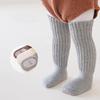 0-4 года Осень Зима Толстые Теплые Гольфы до колена Для Девочек Мальчиков Модные Простые Противоскользящие Носки для пола Детские Аксессуары для одежды