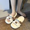 2025 Summer New Korean Version of Shit-stepping Slippers Thick-soled Non-slip Home Wear Soft-soled Cute Women's Cool Slippers