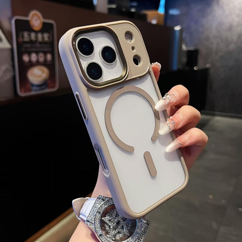 Подходит для Apple 17promax магнитный чехол для мобильного телефона iPhone16 золотой щит всесторонний противоударный 15 защитный чехол прозрачный с воздухом